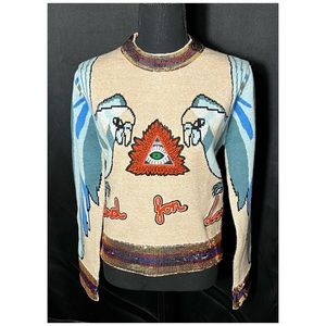 HANDMADE Runway Blind for Love Sequins Sweater Top